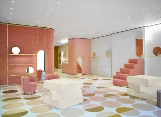 Boutique RED Valentino à Londres : Design par India Mahdavi Magasin Valentino à Londres