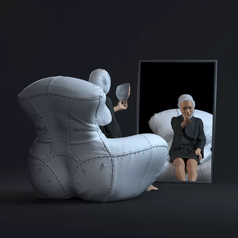 la «chirurgie plastique des meubles» réinterprète le célèbre designboom de gaetano pesce