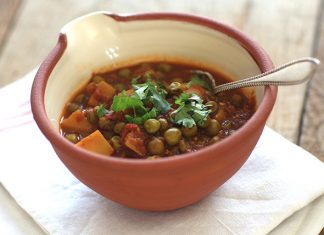 Curry de pois et pommes de terre Aloo Muttar Aloo Muttar