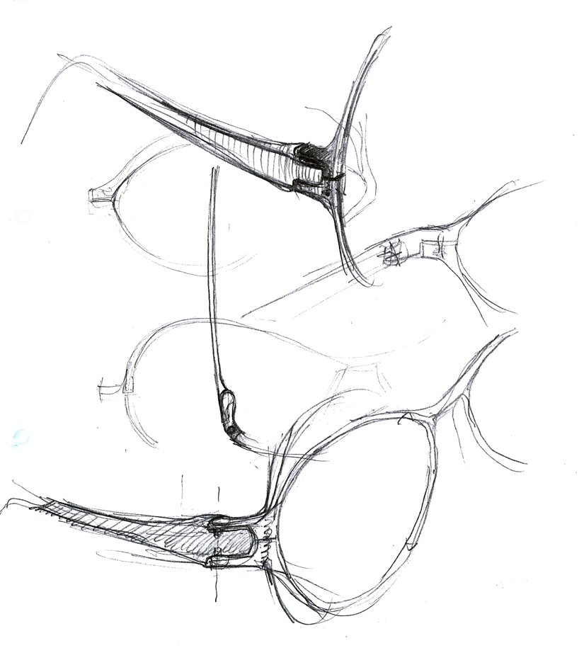 alberto meda retravaille la relation entre lunettes et monture pour la collection de lunettes JINS