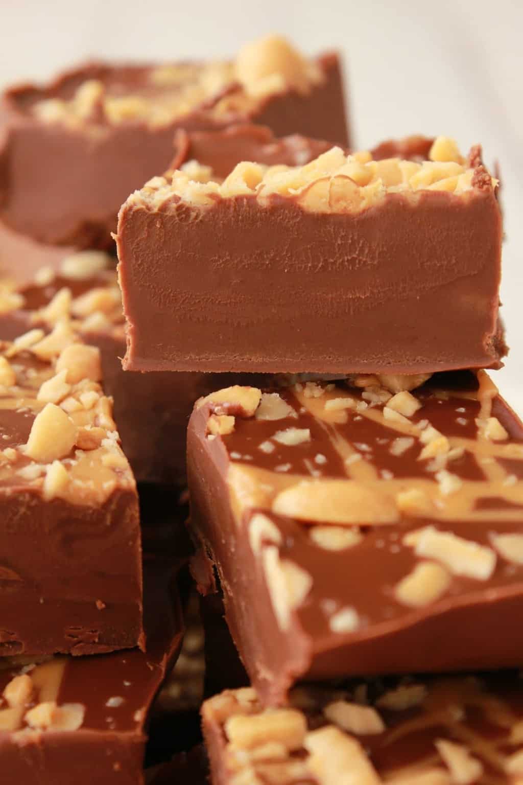 Fudge au chocolat et au beurre d'arachide. Végétalien et sans gluten. #vegan #lovingitvegan #glutenfree #dairyfree #dessert