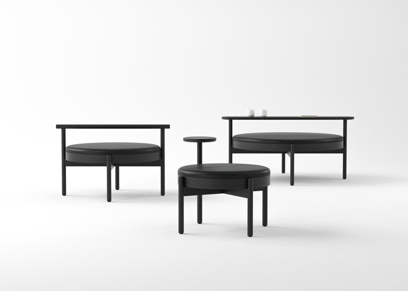 kauppi & kauppi conçoit la collection hygge de poufs en bois avec accessoires complémentaires