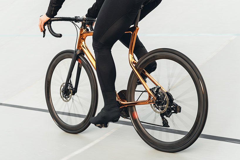 médaille d'or: urwahn bikes x schmolke impressions 3D vélo de course cuivré