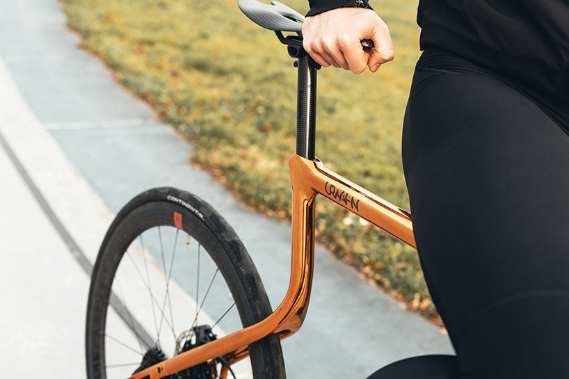 médaille d'or: urwahn bikes x schmolke impressions 3D vélo de course cuivré