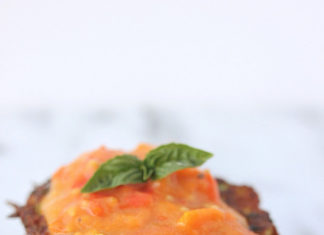 Beignets de courgettes sans grains avec ail rôti et compote de tomates anciennes – Gourmet