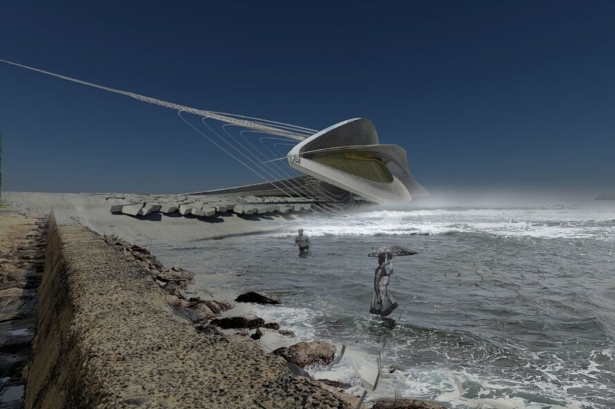 grande structure hydroélectrique sur le littoral