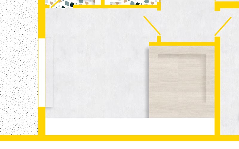 Au lieu d'avoir un lit sur pied, les concepteurs ont utilisé un coin de forme étrange petit positionné le lit dans la base de sa propre niche bordée de bois, permettant plus d'espace au sol par les grandes fenêtres. #BedroomIdea #BedNook #BedNiche #BuiltInBed #InteriorDesign #ModernBedroom