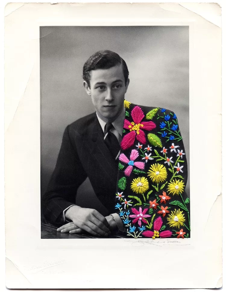 Photographies cousues à la main de Han Cao