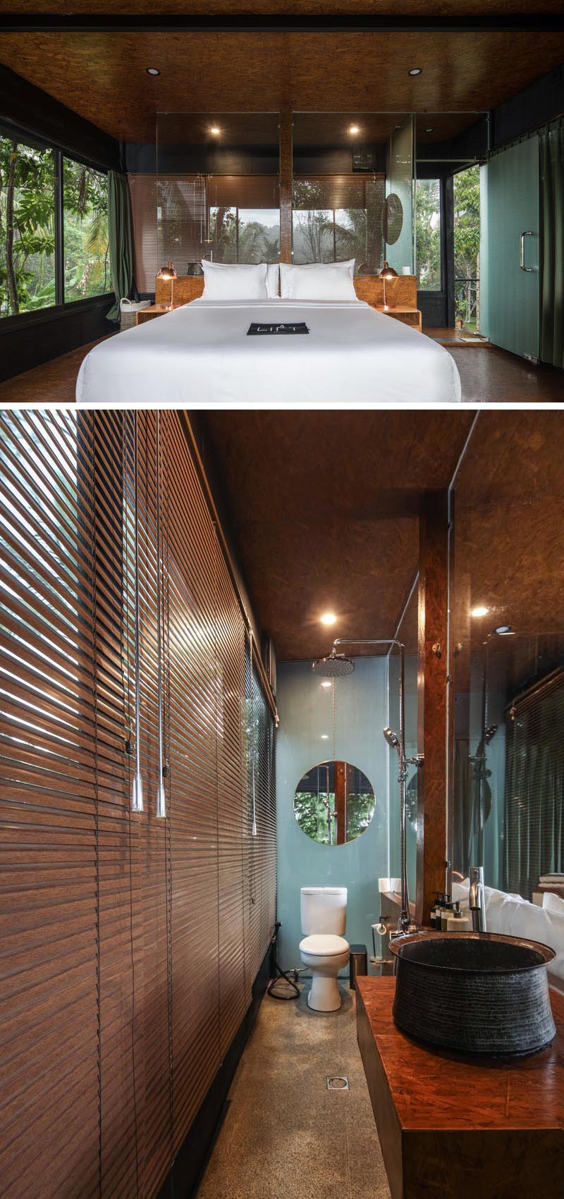 Le Lift Treetop Boutique Hotel en Indonésie dispose de trois cabines qui sont surélevées et intégrées dans la forêt tropicale environnante. #Voyage #Indonésie #TreetopHotel #LiftTreetopHotel #VacationIdeas