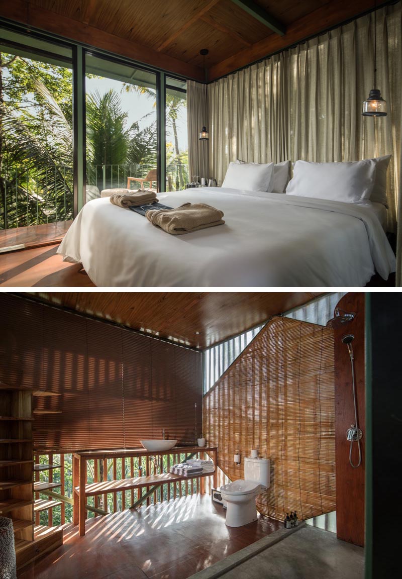 Le Lift Treetop Boutique Hotel en Indonésie dispose de trois cabines qui sont surélevées et intégrées dans la forêt tropicale environnante. #Voyage #Indonésie #TreetopHotel #LiftTreetopHotel #VacationIdeas
