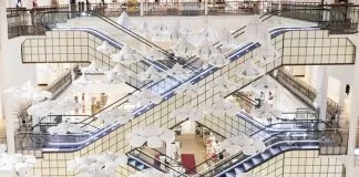 une vision poétique des cycles de la nature nendo le bon marché ame nochi hana designboom