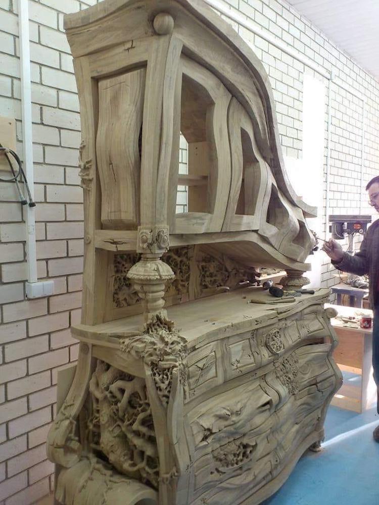 Travail du bois unique
