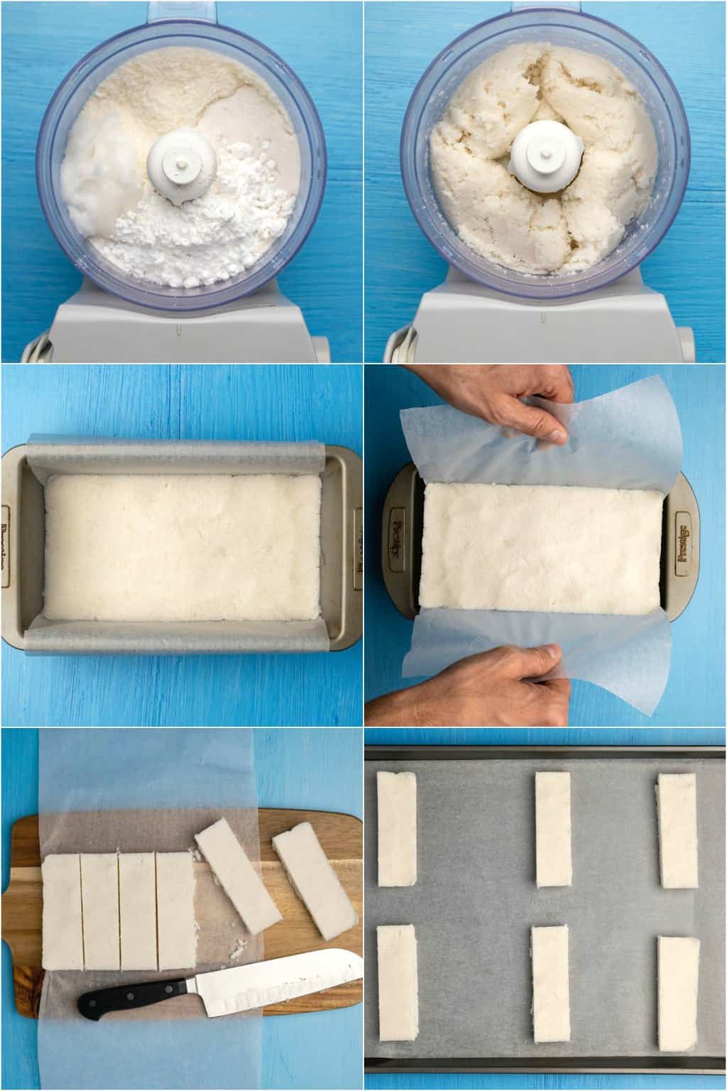 Étape par étape, collage de photos de fabrication de barres de primes végétaliennes.