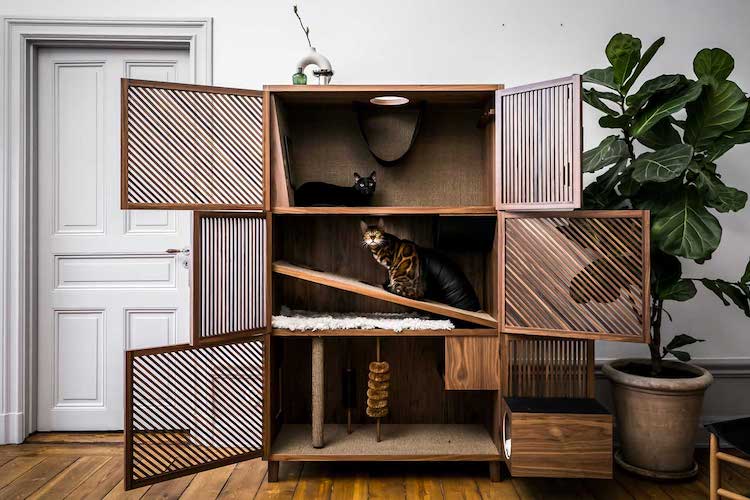 Mobilier de chat élégant