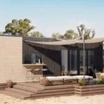 Petite maison modulaire sur roues pouvant accueillir une famille de 6 personnes