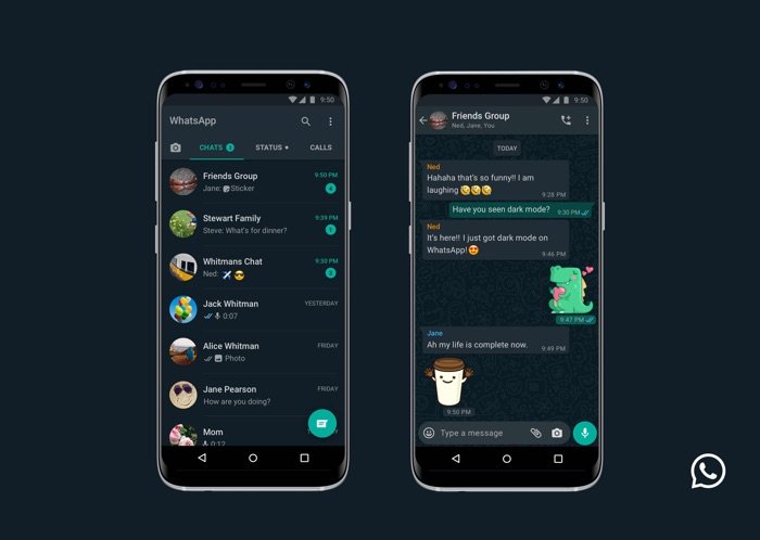 WhatsApp obtient le mode sombre