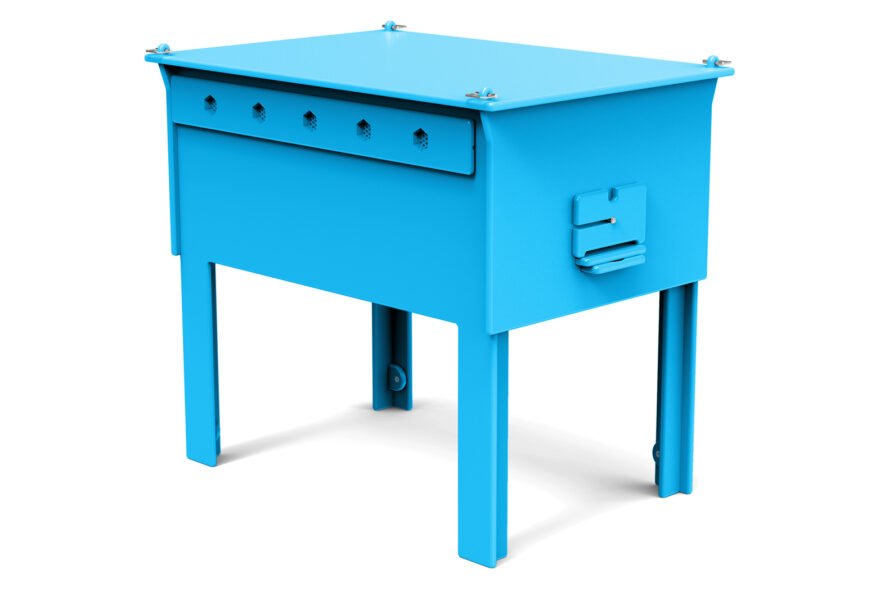 ruche arrière-cour bleue