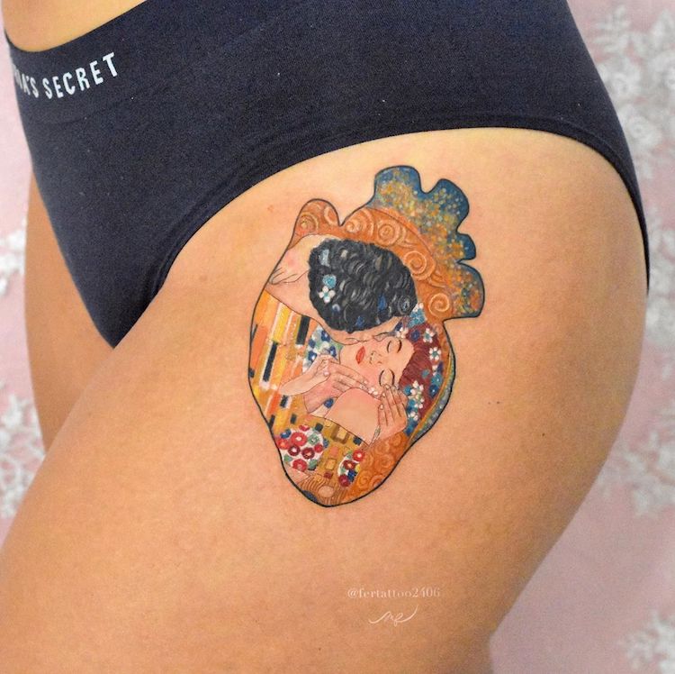 Le tatouage de baiser
