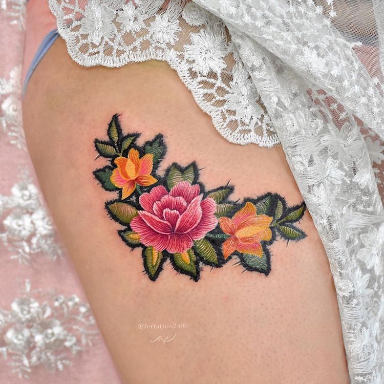 Broderie De Tatouage Mexicain