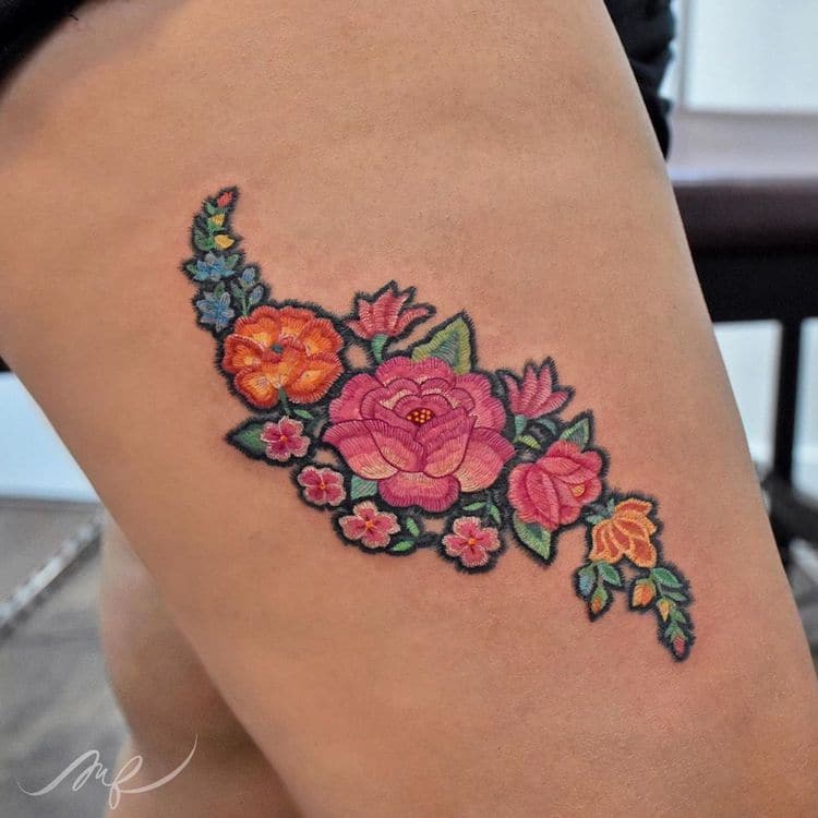 Broderie De Tatouage Mexicain