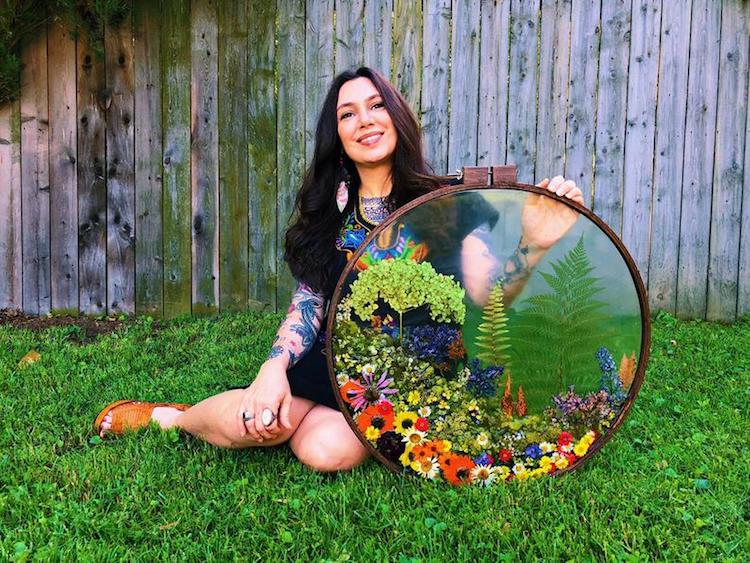 Terrarium de bijoux en chêne Jupiter