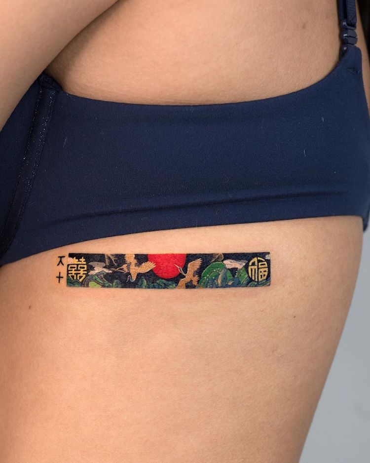 Idées de tatouage rectangle
