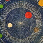 Des points, des tirets et des lignes forment des cartes astronomiques peintes par Shane Drinkwater