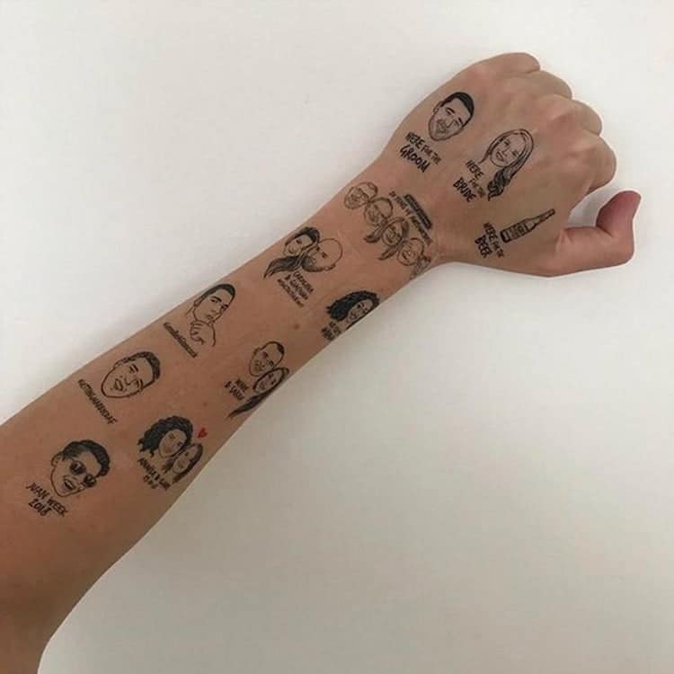 Tatouages temporaires personnalisés par Lise Grossmann