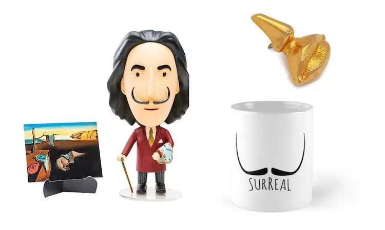Salvador Dali Idées cadeaux Horloge Dali Horloge fondante Cadeaux surréalistes
