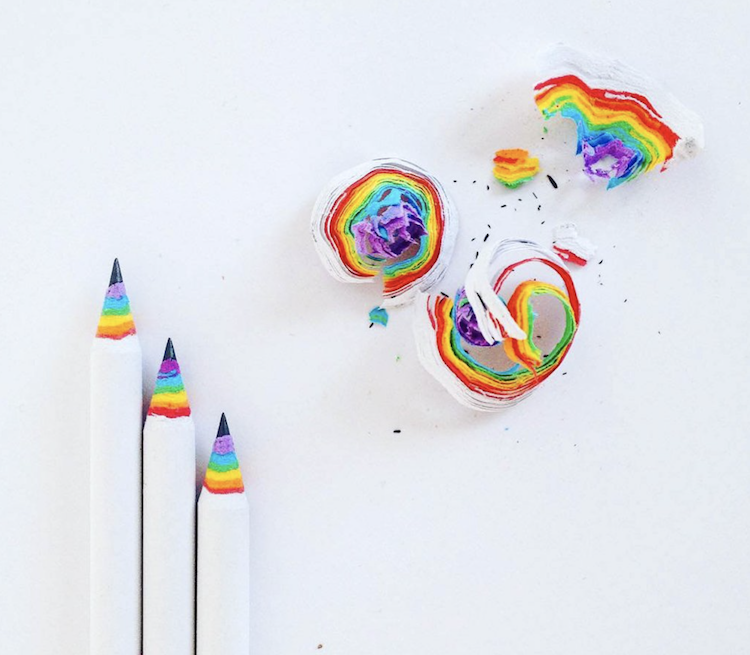 Produits écologiques Crayons arc-en-ciel
