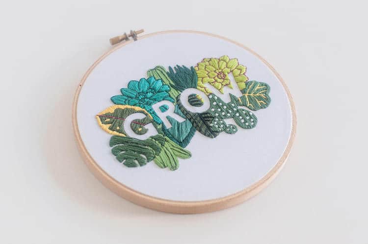 Motifs de broderie à la main