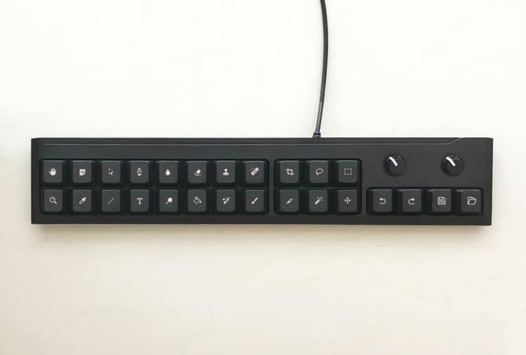 Clavier de la barre d'outils Photoshop