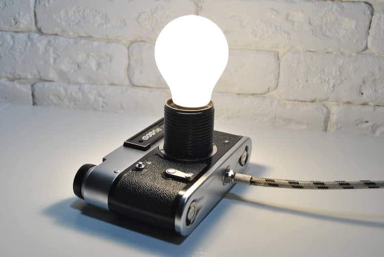 Lampe de caméra recyclée