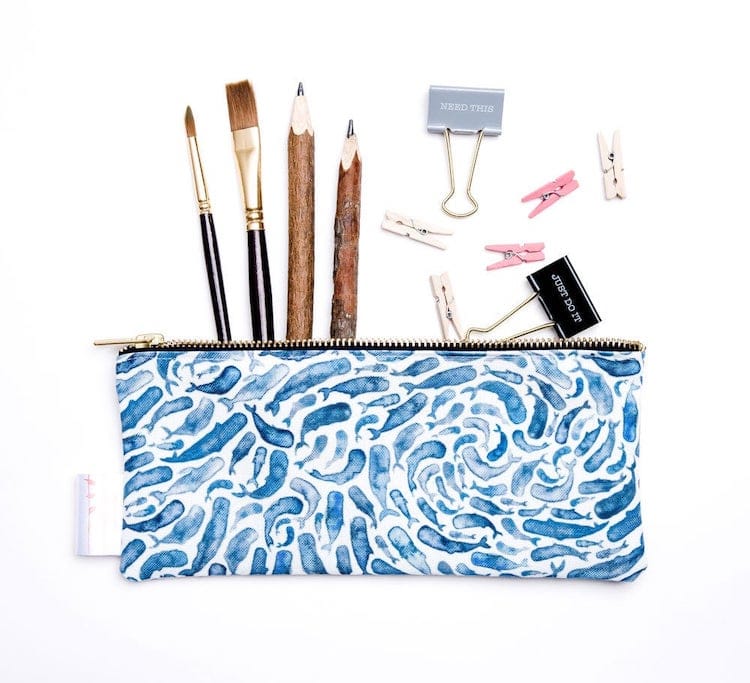 Étui à crayons Blue Whale