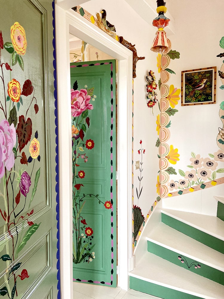 Peintures murales de la maison par Nathalie Lete