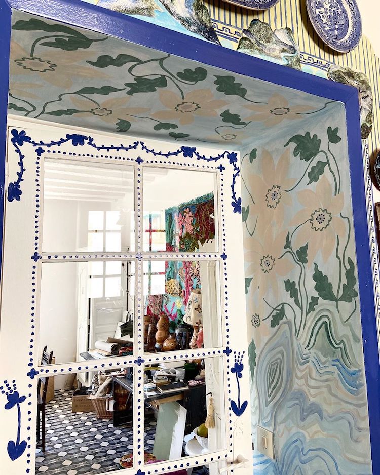 Peintures murales de la maison par Nathalie Lete