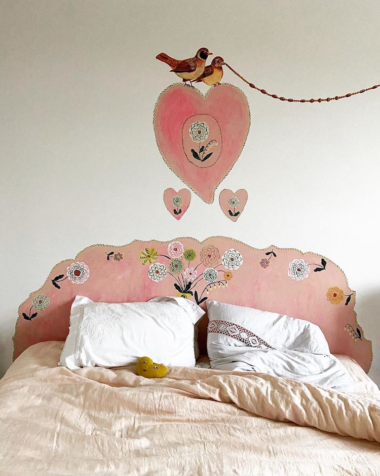 Peintures murales de la maison par Nathalie Lete