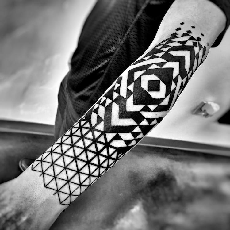 Tatouage Illusion d'optique par Matt Pehrson