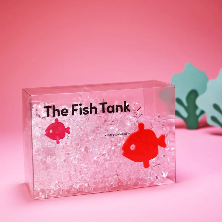 Puzzle transparent inspiré d'un aquarium
