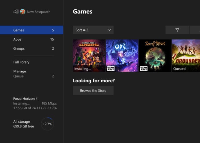 Mise à jour Xbox juin
