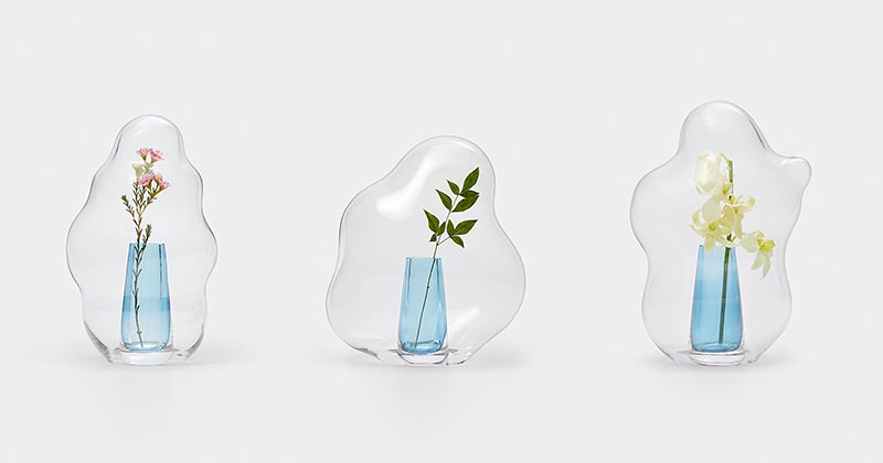 Yuhsien Design Studio a créé une collection de vases modernes qui ont été inspirés par l'apparence irrégulière et unique des bulles. #ModernHomeDecor #ModernVases