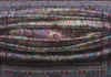 Tapis à franges bombés et pliés dans des peintures illusoires de l’artiste Antonio Santín
