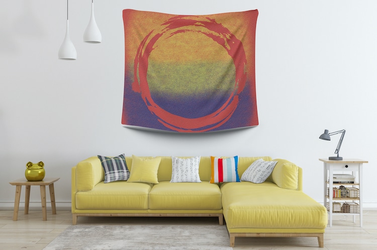 Tapisserie murale minimaliste