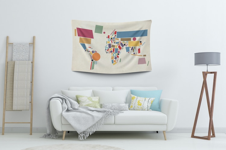 Tapisserie murale contemporaine