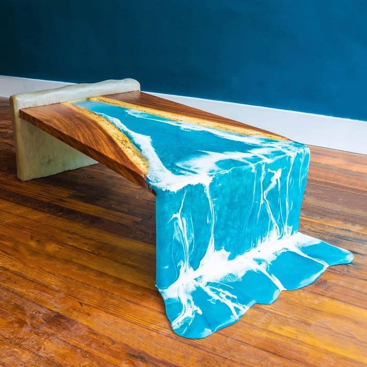 Table de cascade de rivière par John Malecki