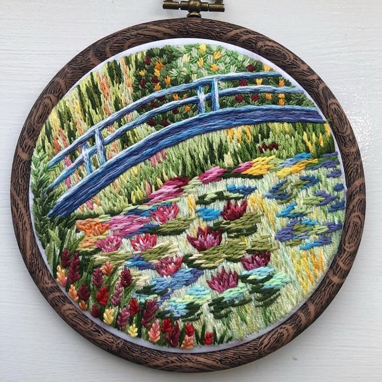 Broderie de paysage par broderie Sew