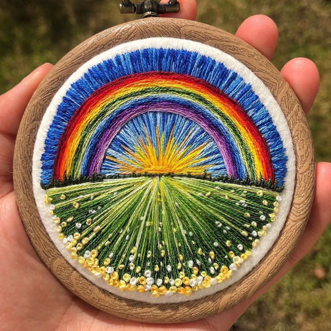 Broderie de paysage par broderie Sew