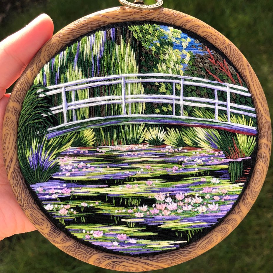 Broderie de paysage par broderie Sew