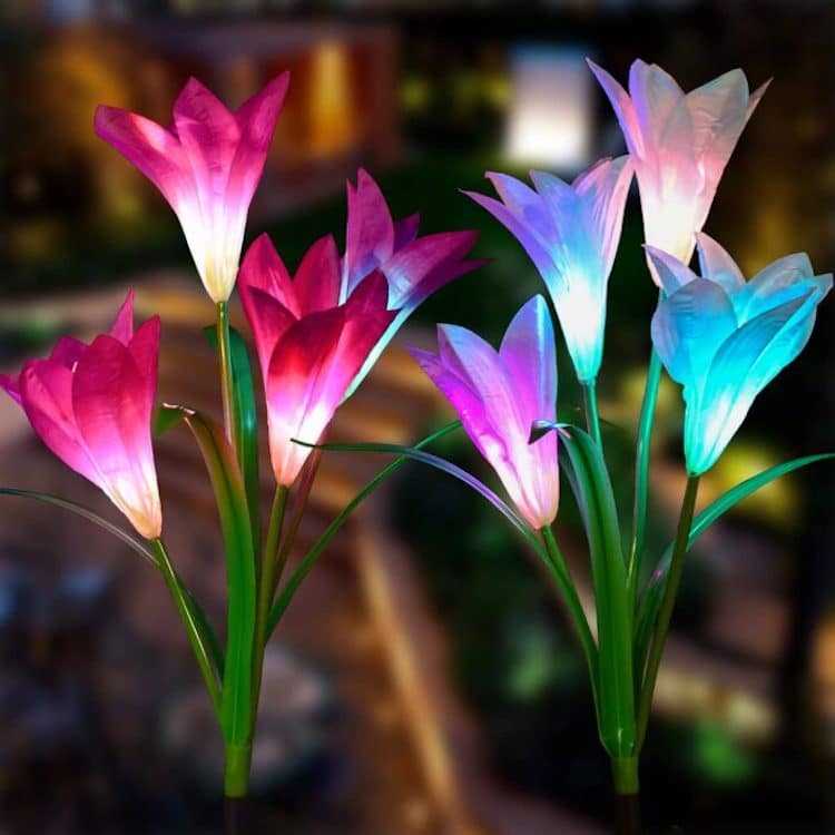 Lampes Solaires Fleur de Lys par Doingarte