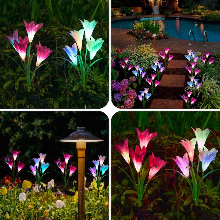 Lampes Solaires Fleur de Lys par Doingarte